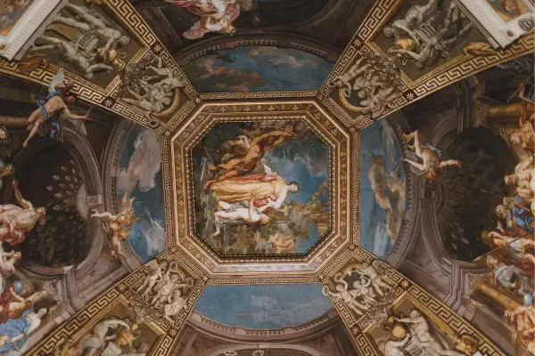 Afresco renascentista no teto da Cidade do Vaticano