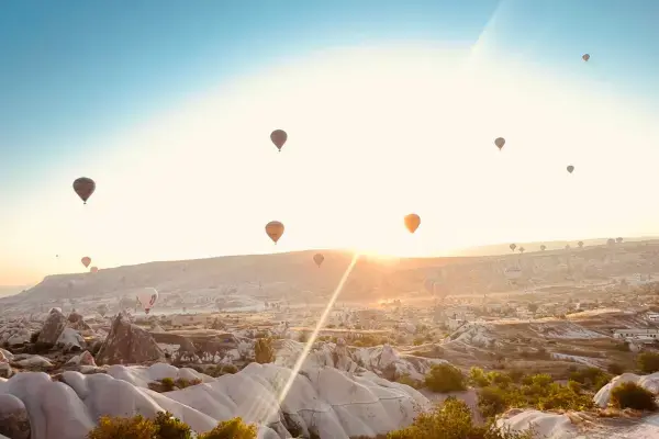 Passeio turístico de balões na Capadócia