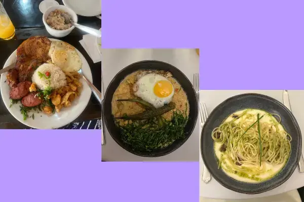 Alguns dos pratos deliciosos que provei em Poços de Caldas (Fonte: Arquivo Pessoal)