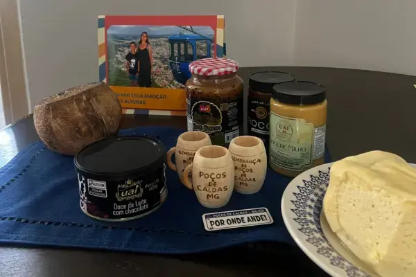 Nossas compras no Mercado Municipal de Poços de Caldas (Fonte: Arquivo Pessoal)