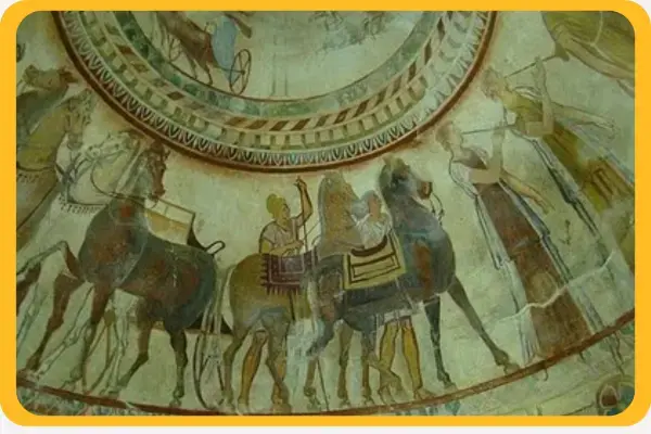 Pintura dos povos trácios.