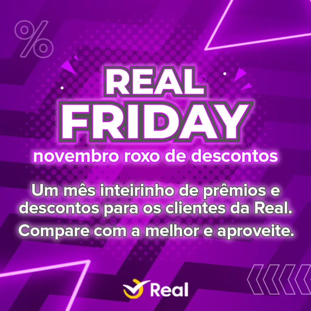 imagem capa do post Real Friday: Novembro roxo de descontos!