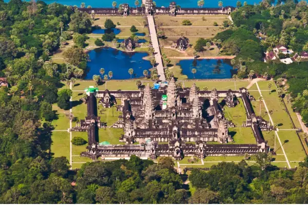 Angkor Wat Aerial View Siem Reap Cambodia 2011
