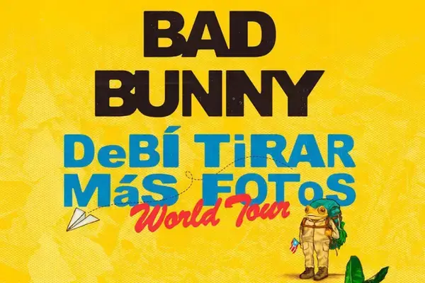 Bad Bunny anuncia DeBÍ TiRAR MáS FOToS World Tour com shows no Brasil em 2026 (Fonte: Divulgação TicketMaster)