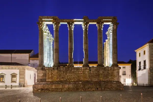 Templo Romano em Évora, Portugal