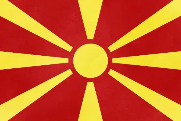 bandeira da macedonia