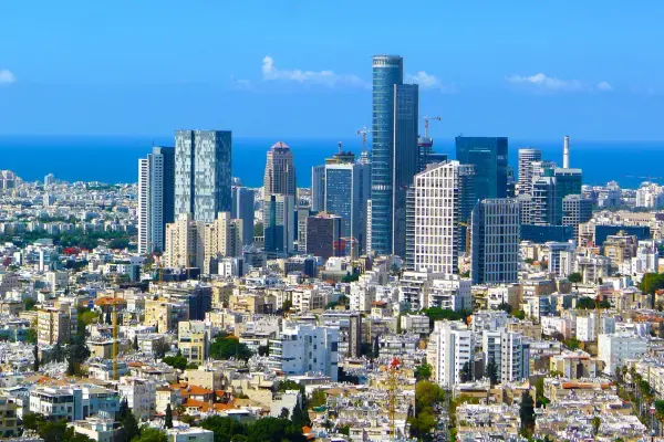 Prédios das cidade de Tel Aviv, em Israel
