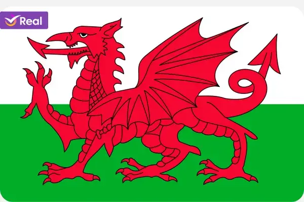 Bandeira do País de Gales | Fonte: Reprodução