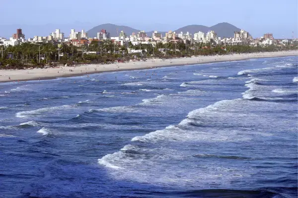 Praia do Guarujá, no estado de São Paulo
