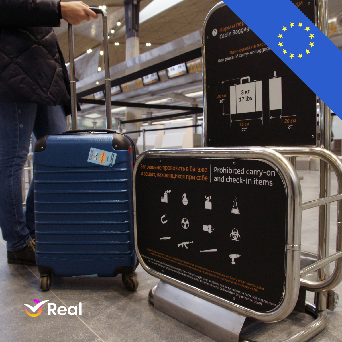 imagem capa do post Novas regras para bagagem de mão na Europa: o que muda, como economizar e viajar tranquilo!