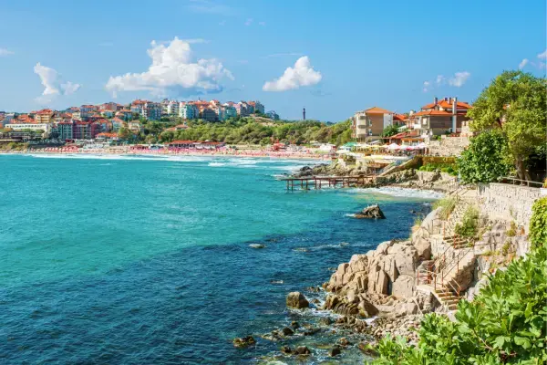 Costa de Sozopol, Mar Negro, Bulgária (Fonte: Canva)