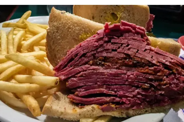 Smoked meat is one of the famous food in Montreal.