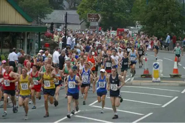 corrida de rua cheia