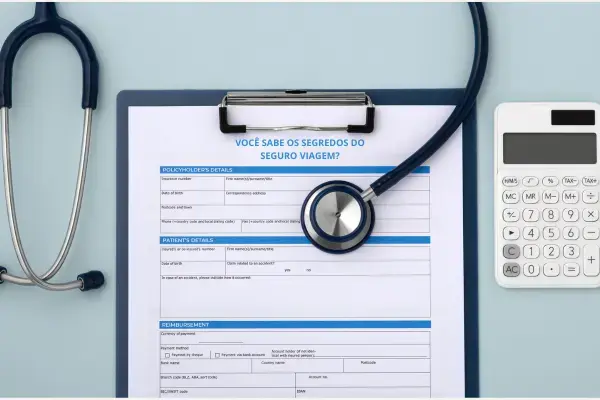 Formulário de seguro viagem, simulação comparando com PLano de Saúde