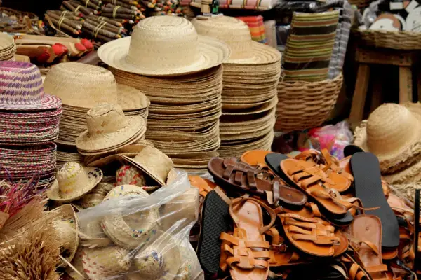 Produtos de mercado de rua e artesanatos de Sergipe