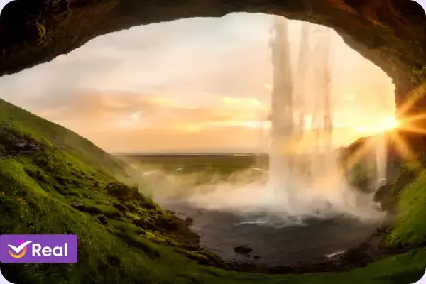Iceland, caverna na Islândia
