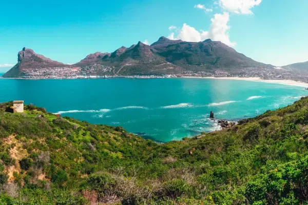 Praia em Cape Town, África do Sul