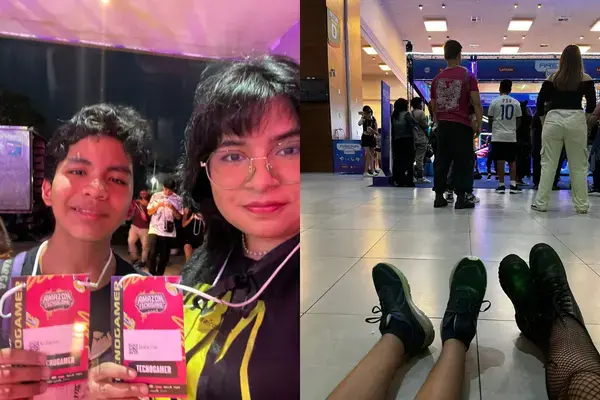 Ingressos do Tecnogame e fila de visitantes no evento