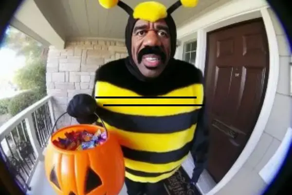 homem fantasiado para o halloween