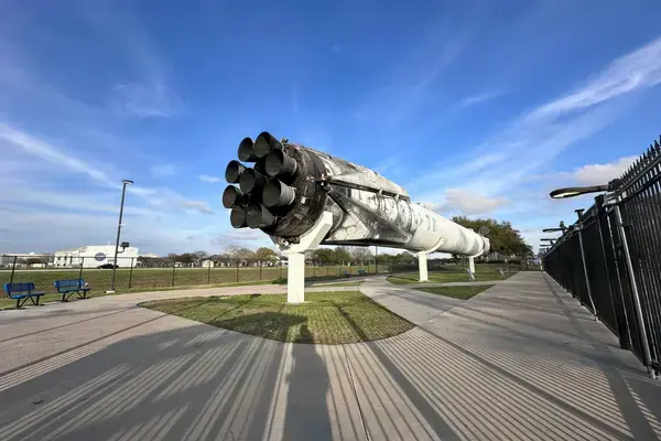 Réplica de ônibus espacial no Space Center Houston