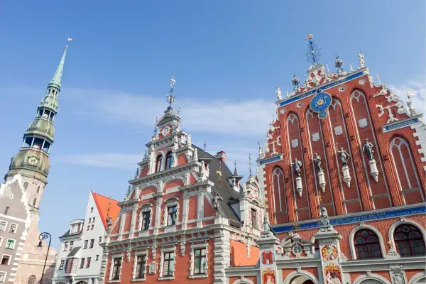 Prédios antigos da cidade de Riga, Letônia