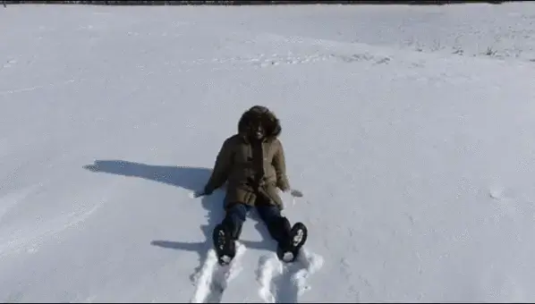 homem na neve