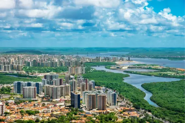 Cidade de Aracaju vista de cima