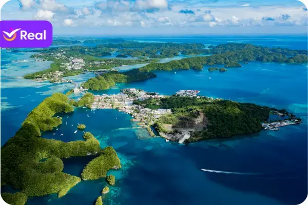 Palau, uma imagem como feita por um drone
