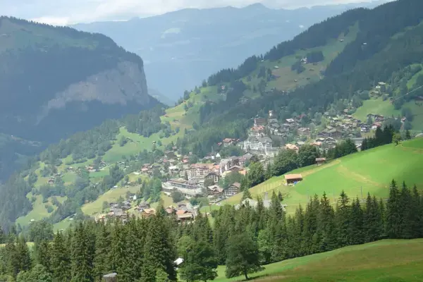The village of Wengen, Canton of Berne, Switzerland