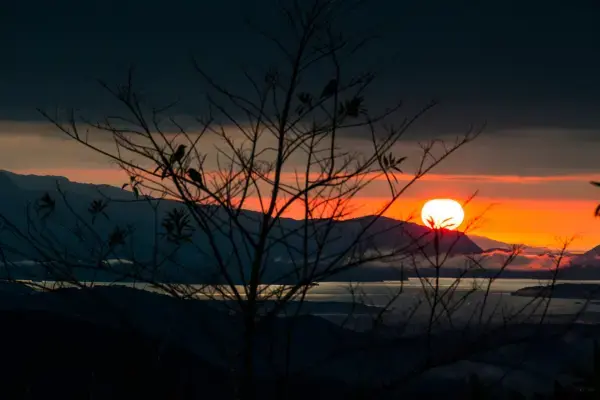 Nascer do sol na Serra do Mar, Paraná